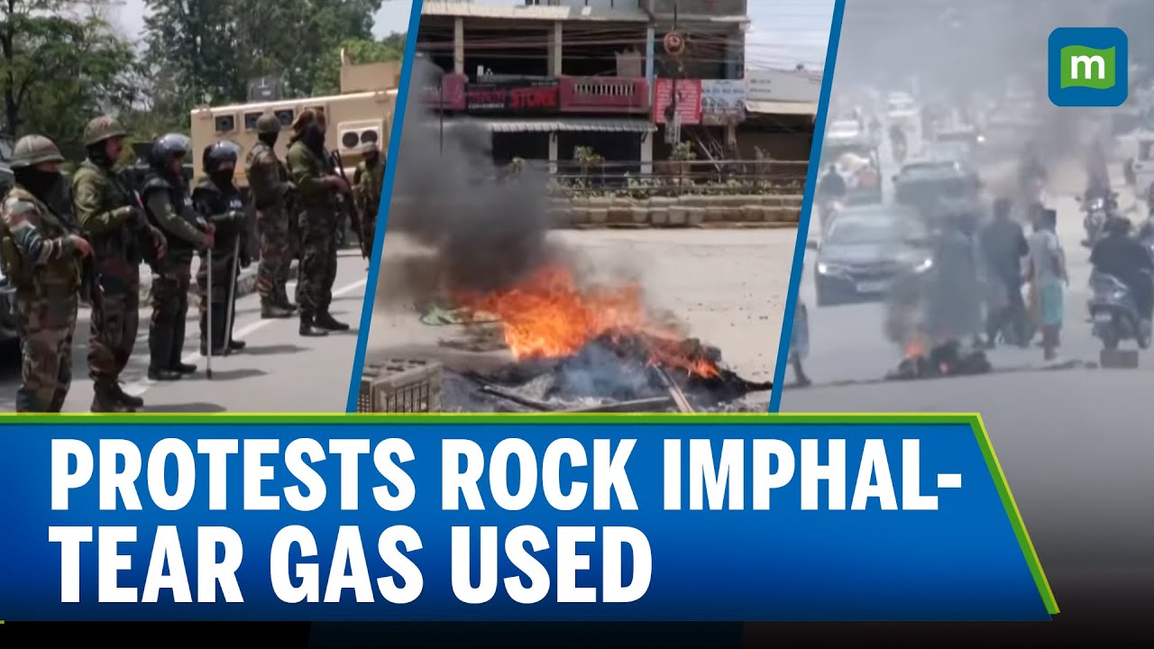 Tear Gas Fired in Imphal as Meitei Protesters Clash with Police Over Leader&rsquo;s Arrest