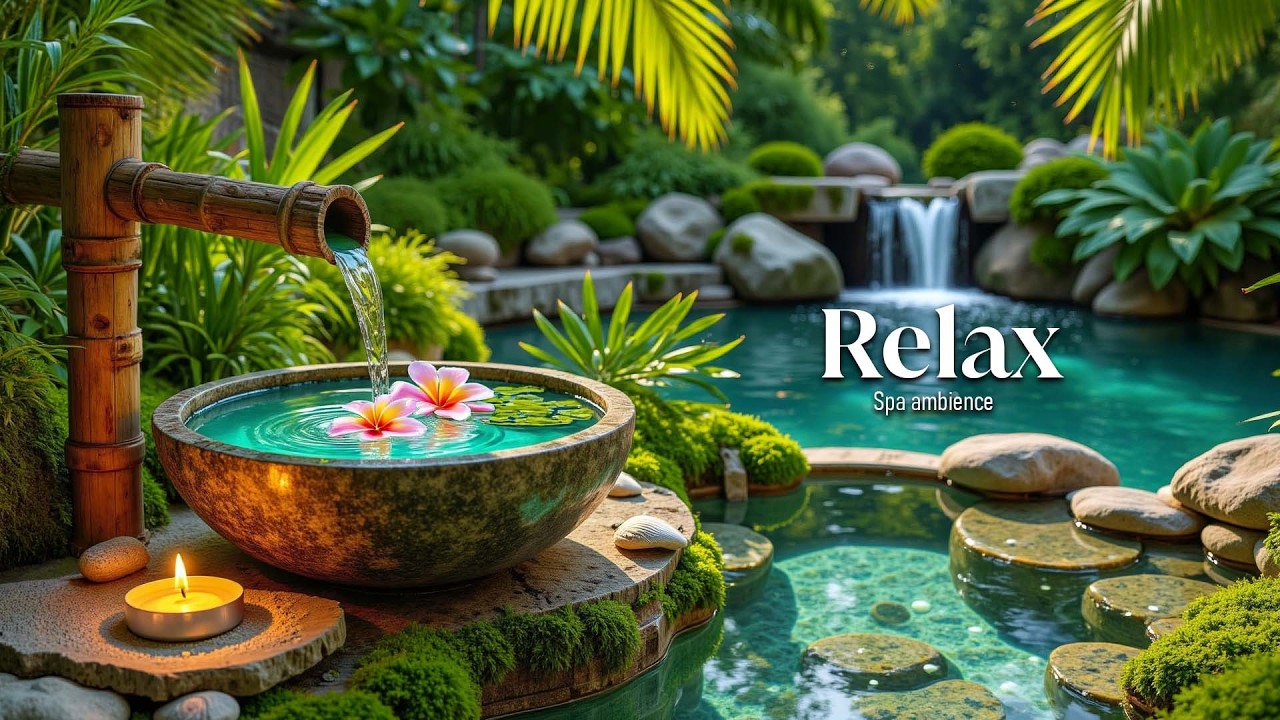 Успокаивающая фортепианная музыка со звуками текущей воды 🌿 Музыка для глубокого сна, снятия стресс