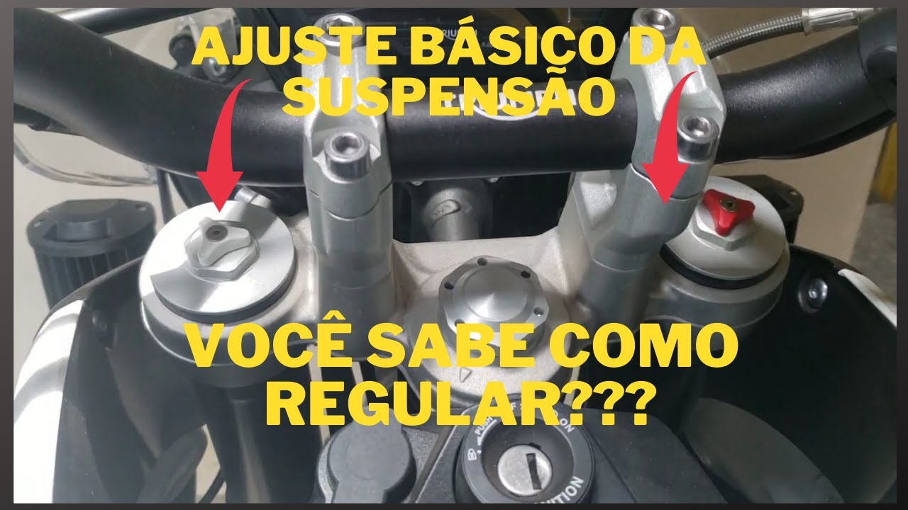 Ajuste básico da suspensão dianteira - Tiger 800
