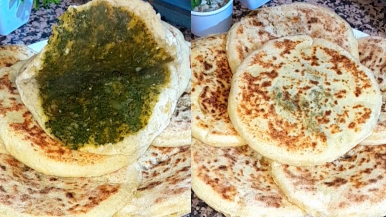 بطبوط بدقيق القمح الكامل معمر بالسبانخ بطريق سهلا و صحية 