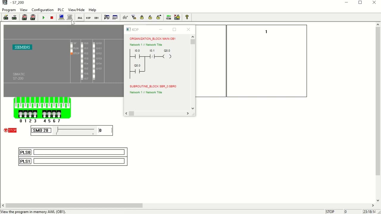 Siemens Micro Win 4.0 Simulation. Siemens S7-200 Simulator