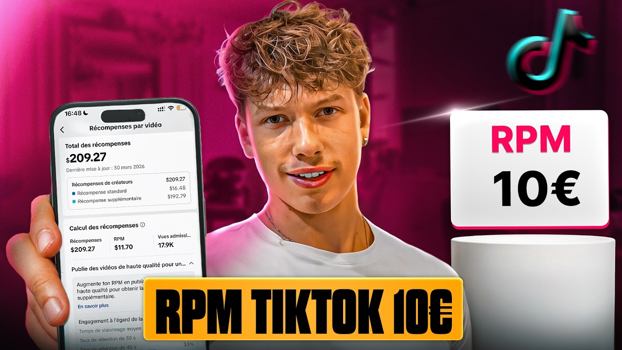 Comment Obtenir un RPM de 10&euro; sur TikTok (Je te montre exactement comment)