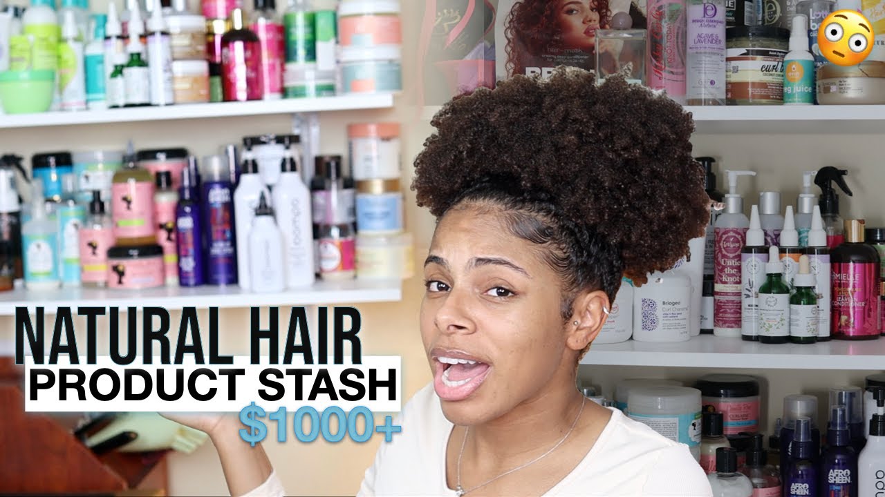 FINALLY...My $1000+ Natural Hair Product Stash | ..Does This Mean I'm a Hoarder?? Product Junkie?? 🥴