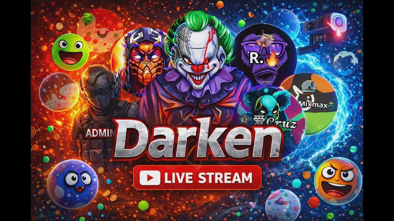 Darken Agario Live Road to 1k Sub【Agar.io Mobile】Ap South east #agario