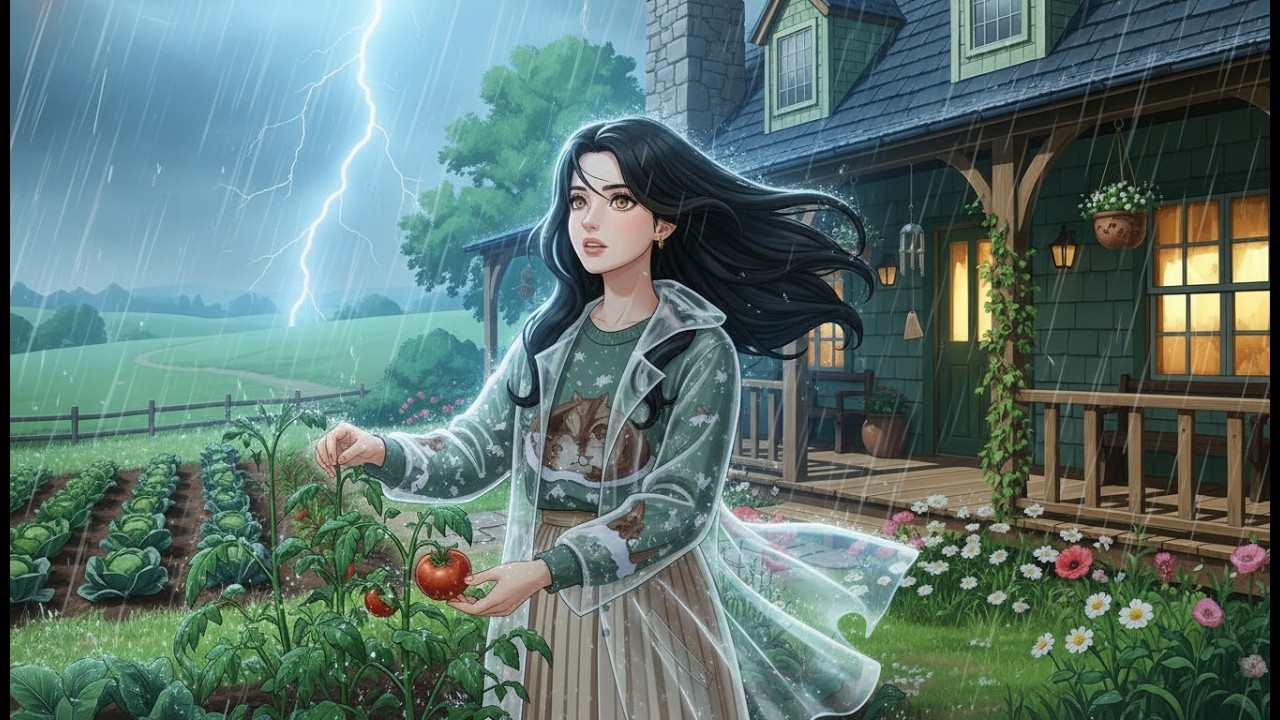 Cozy Rainy Day in a Country Cottage 50 minutes +🌿 Ghibli-Inspired ASMR | Ghibli-Style ASMR