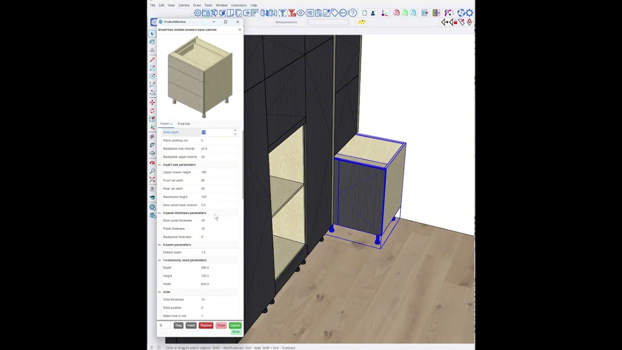 From Design to Production: L-Shape Kitchen#archiwood #cabinetdesign #SketchUp 