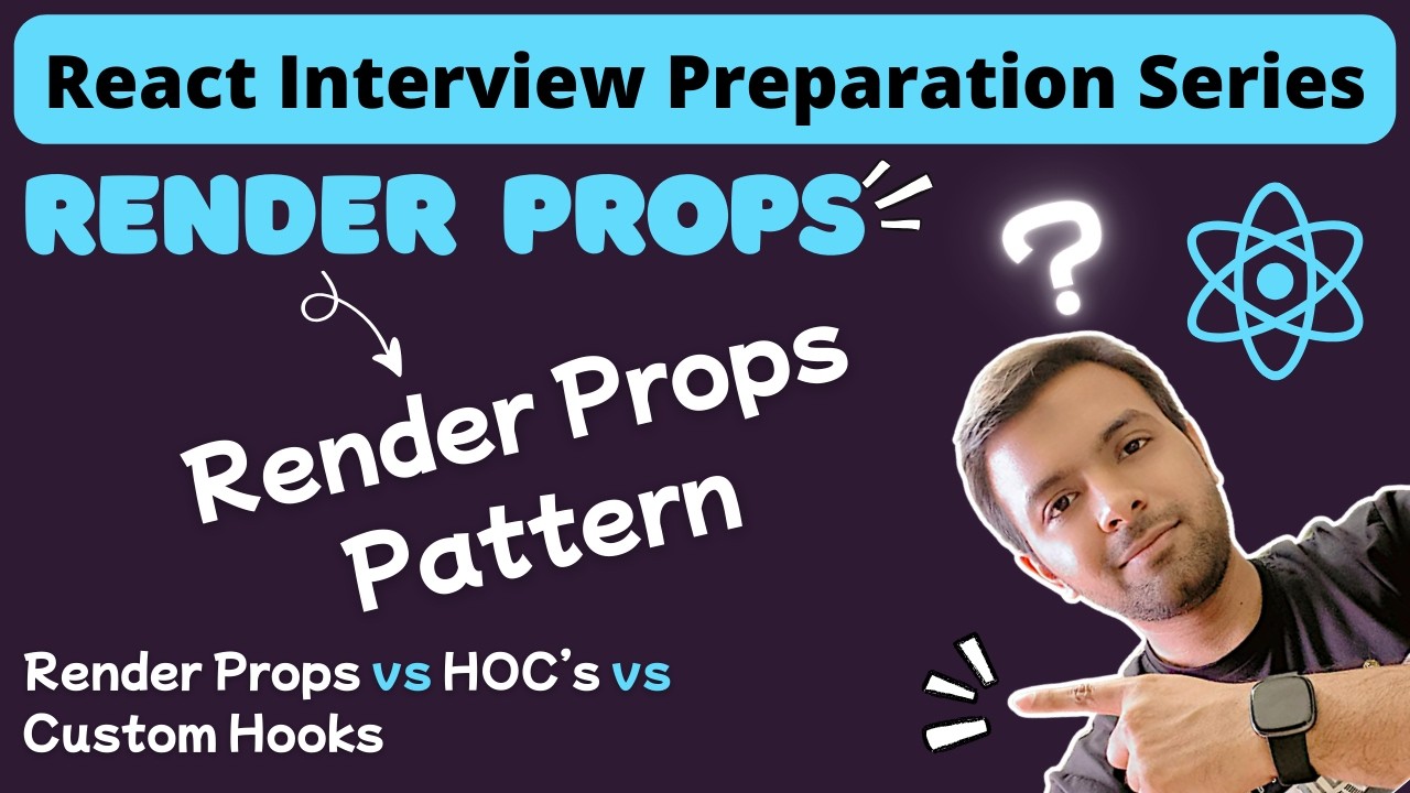 Render Props Pattern in React | Render Props Pattern vs HOCs vs Custom Hooks | React Code Sharing