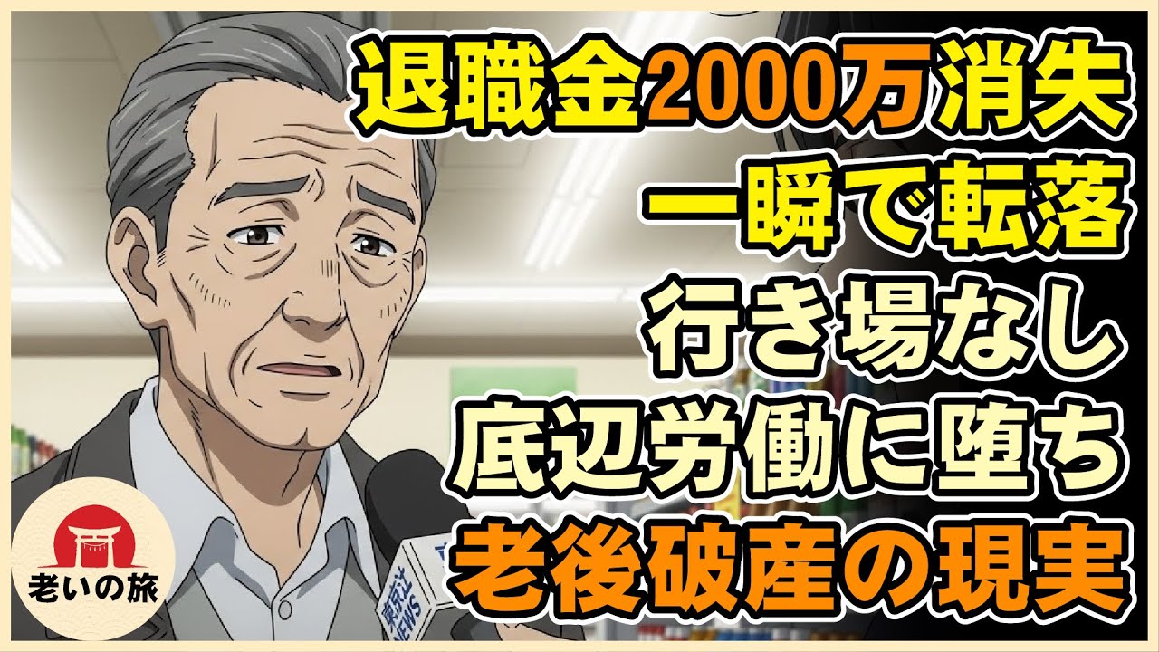 【漫画】退職金2000万は瞬殺…「生活保護か、野たれ死にか」底辺労働に堕ちた元エリートの“老後破産”【シニアライフ】【60代以上の方へ】