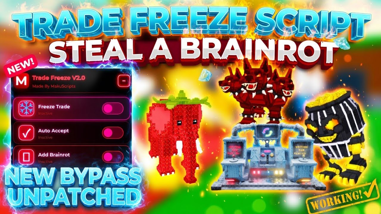 [UNPATCHED] Trade Freeze Script - Steal A Brainrot Script (No Key, Safe, 2026)
