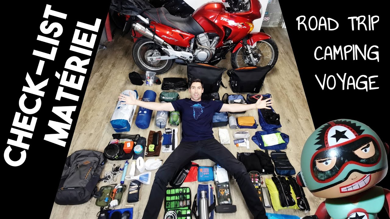Matériel road trip moto et camping bivouac | Matos de voyage (van, sac à dos,...)