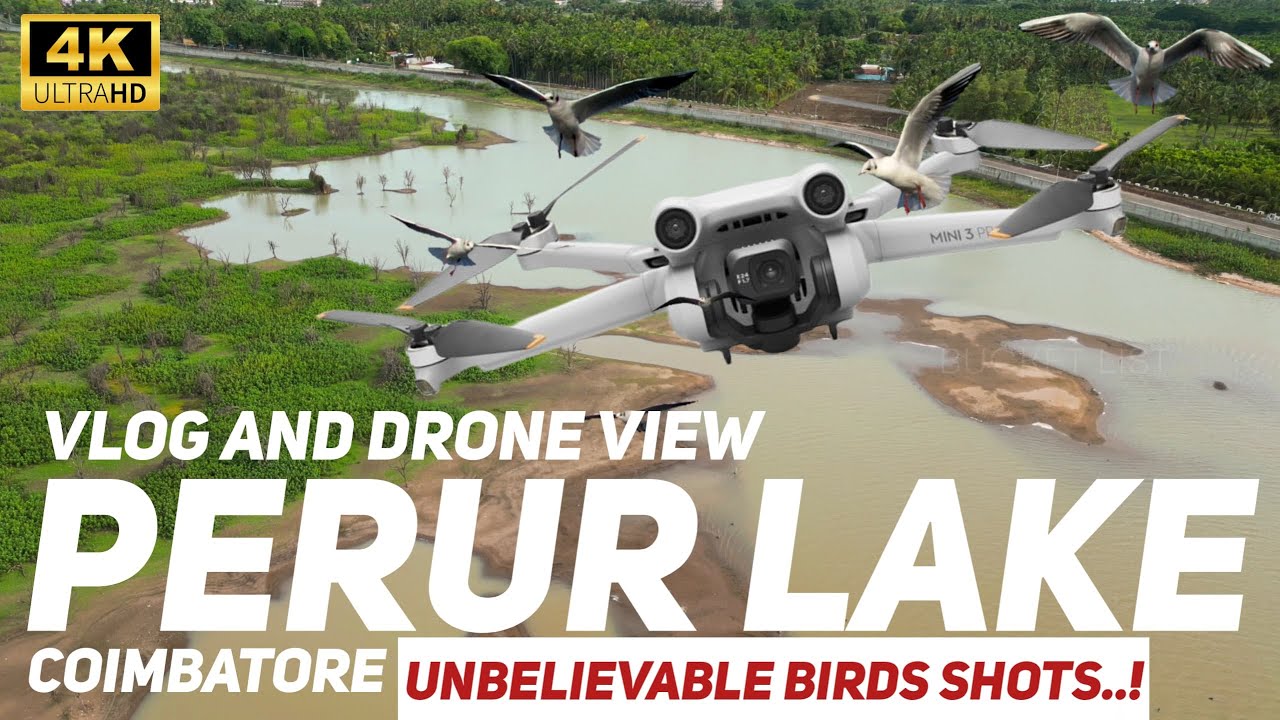 Perur Lake Vlog and Drone View | Tamil | Bucket List | 4k Video | பேரூர் குளம் | #bucketlist
