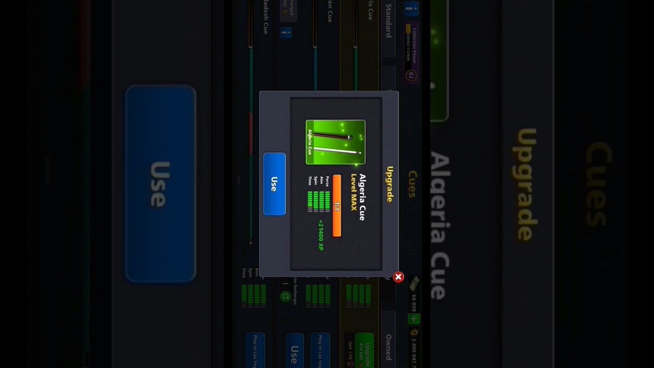 Maxing Out the Algeria Country Cue in 8 Ball Pool!