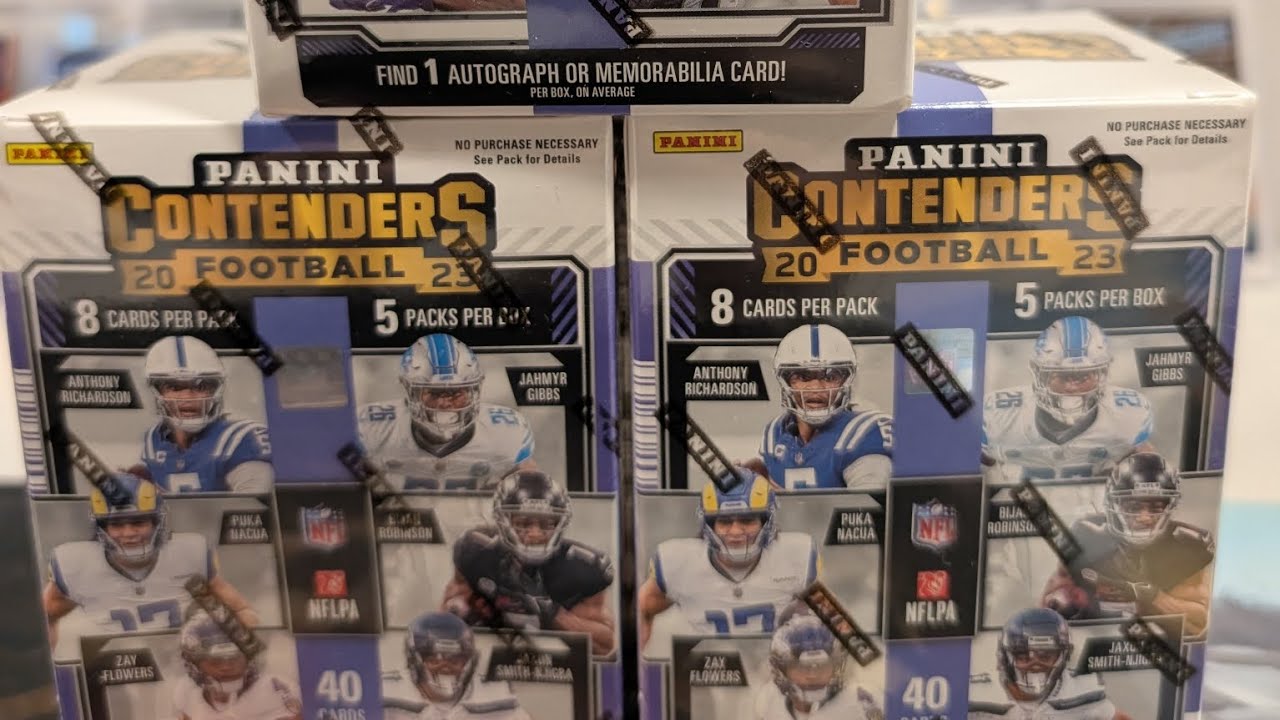 Going Puka Nacua auto hunting in 2023 contenders hobby Blasters 