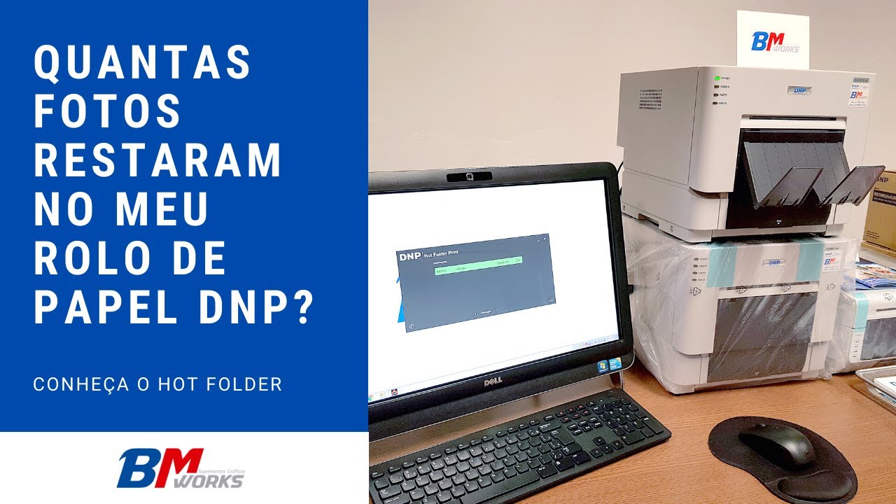 Como conferir a quantidade de fotos que restaram do meu rolo de papel da DNP DS-RX1HS? | BM WORKS