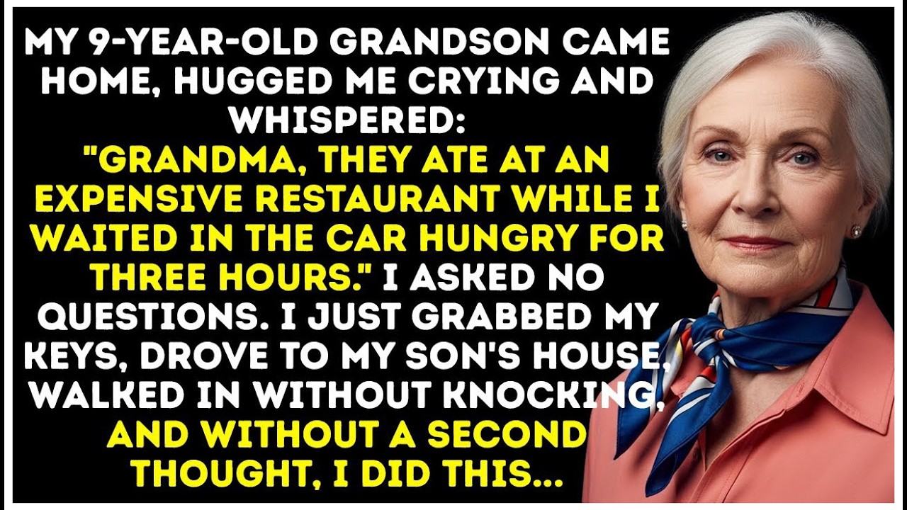 My Grandson Got Home And Whispered They Ate At The Restaurant While I Waited In The Car For...