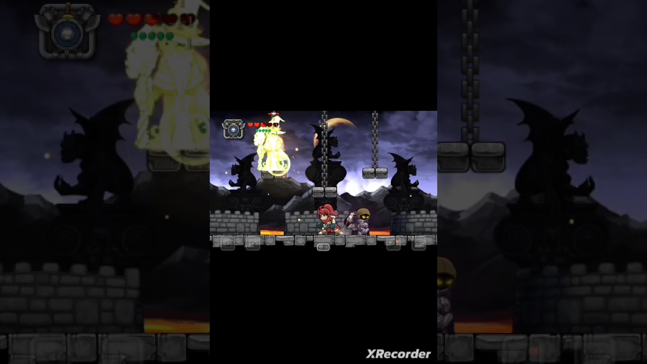 Beating the first three bosses of magic rampage using only the iron dagger (rogue class)