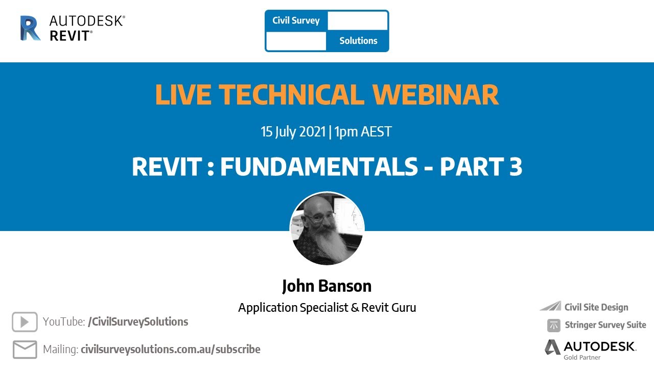 Webinar: Revit Fundamentals - Part 3