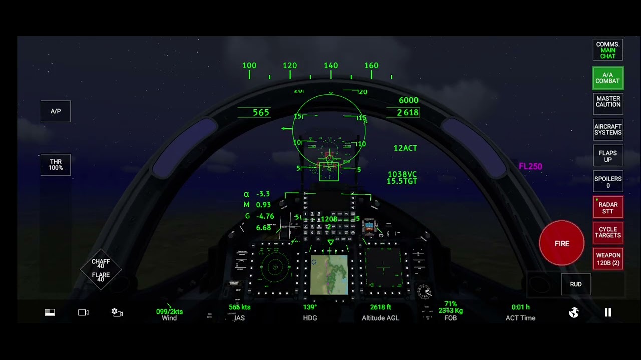 RCS (real combat simulator) ทำภารกิจต่อสู้ทางอากาศ