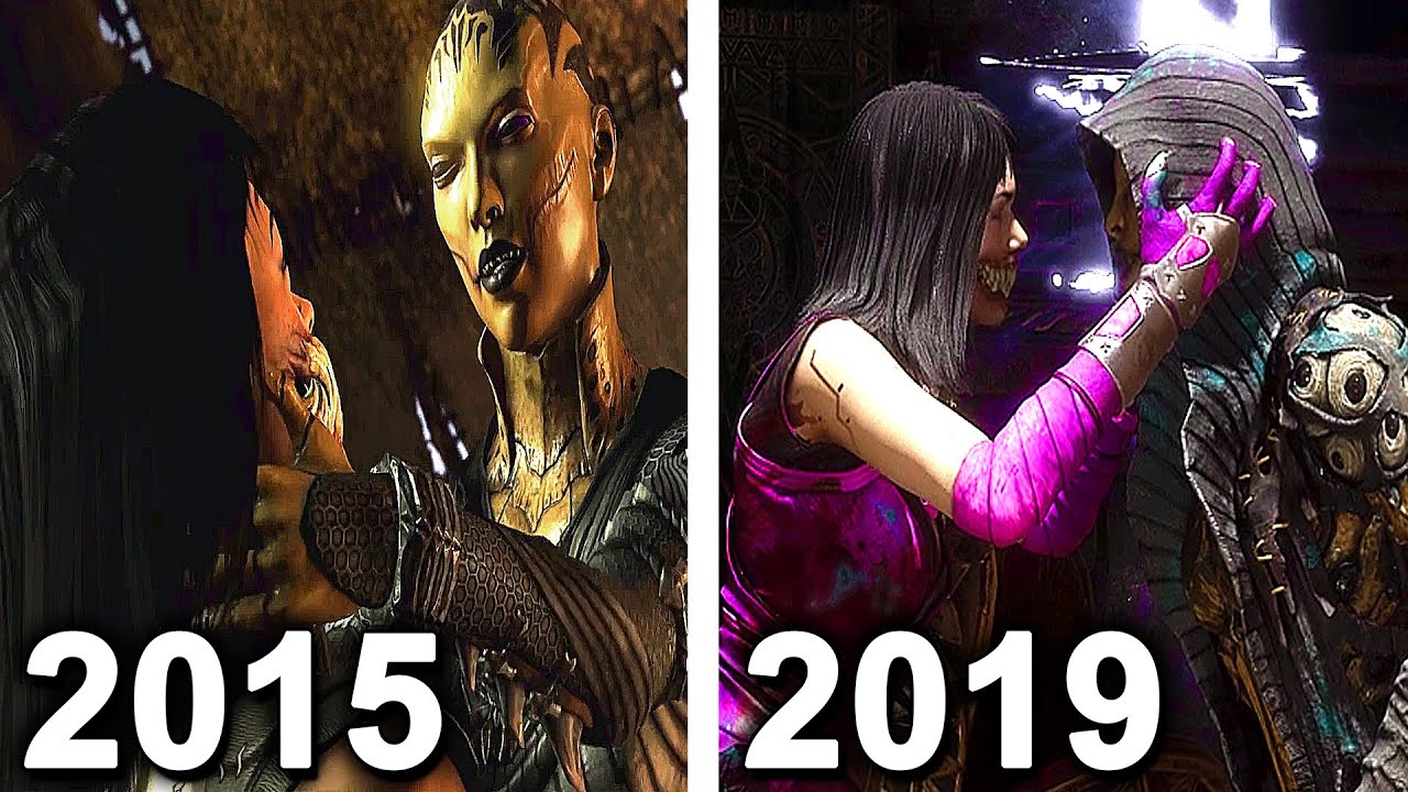 D'Vorah Kissing Mileena vs Mileena Eating D'Vorah Comparison! (Revenge)