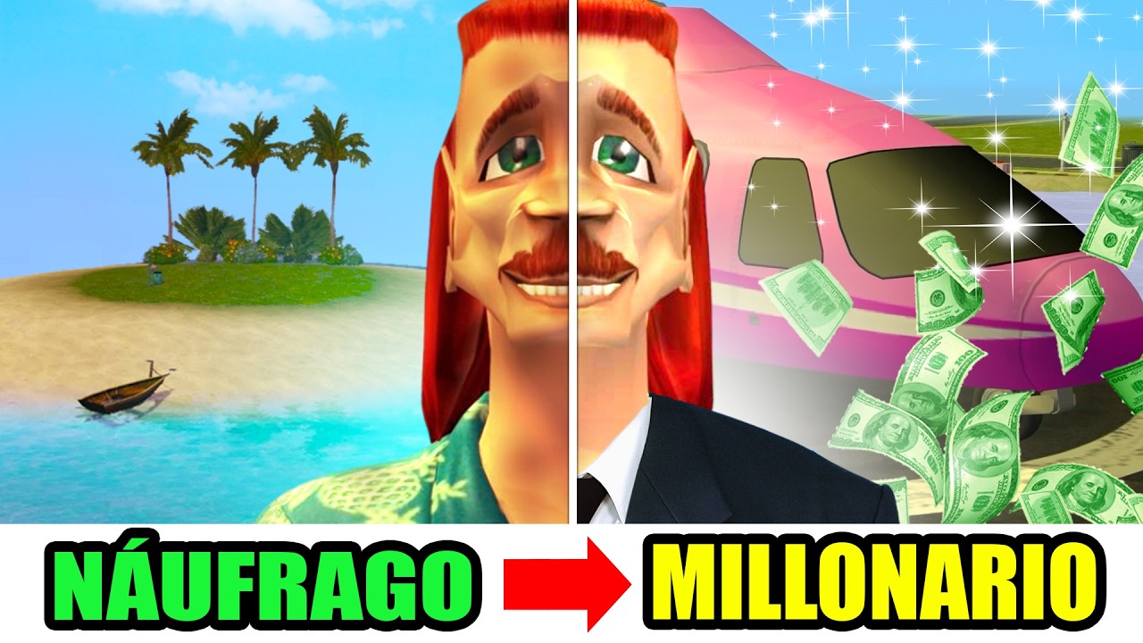 DE NÁUFRAGO A MILLONARIO EN 13 DÍAS en Los Sims 2
