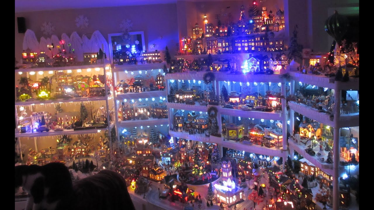 Kathy's 2013 Christmas Village Very Detailed A Must See