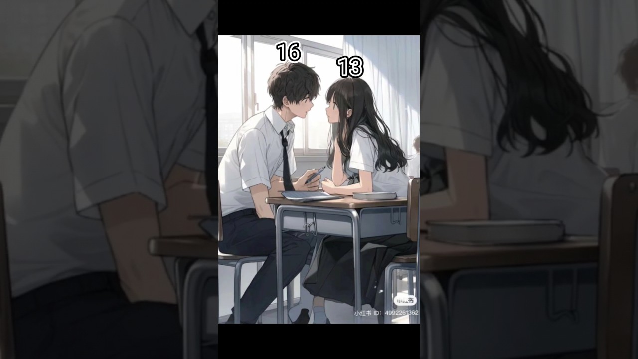 3 year's age gap relationship&hearts;️12 year girl and 15 year boy lovestory 🥀#relationship #love #edit