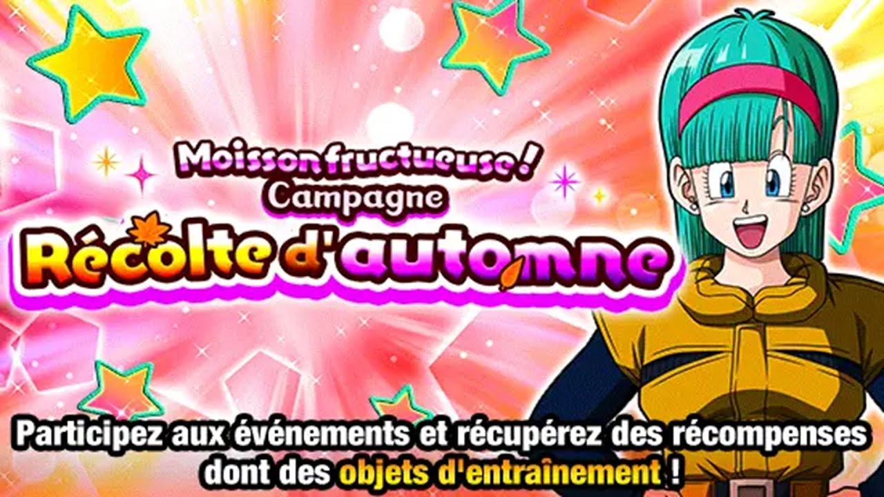 News Dokkan Battle | Campagne Récolte d'automne ! Moisson Fructueuse !