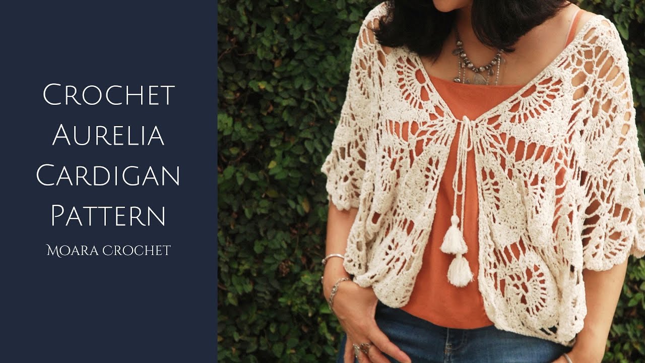 Crochet Cardigan Pattern | Aurelia from Moara Crochet #crochet  #crochetdesigns #crochetcardigan