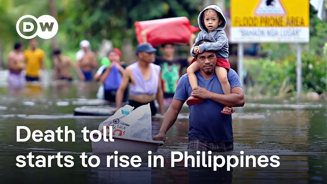At least two dead as Super Typhoon Fung-wong lashes the Philippines | DW News