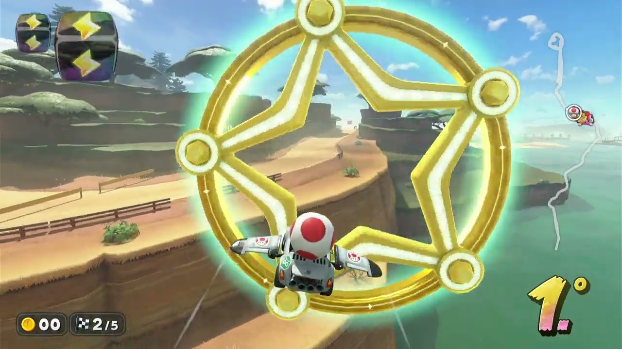 Mario Kart World - Carrera personalizada, solo con el Rayo.