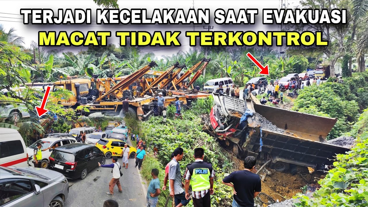 Seling Baja Derek Putus, Truck Di Gulingkan Lagi