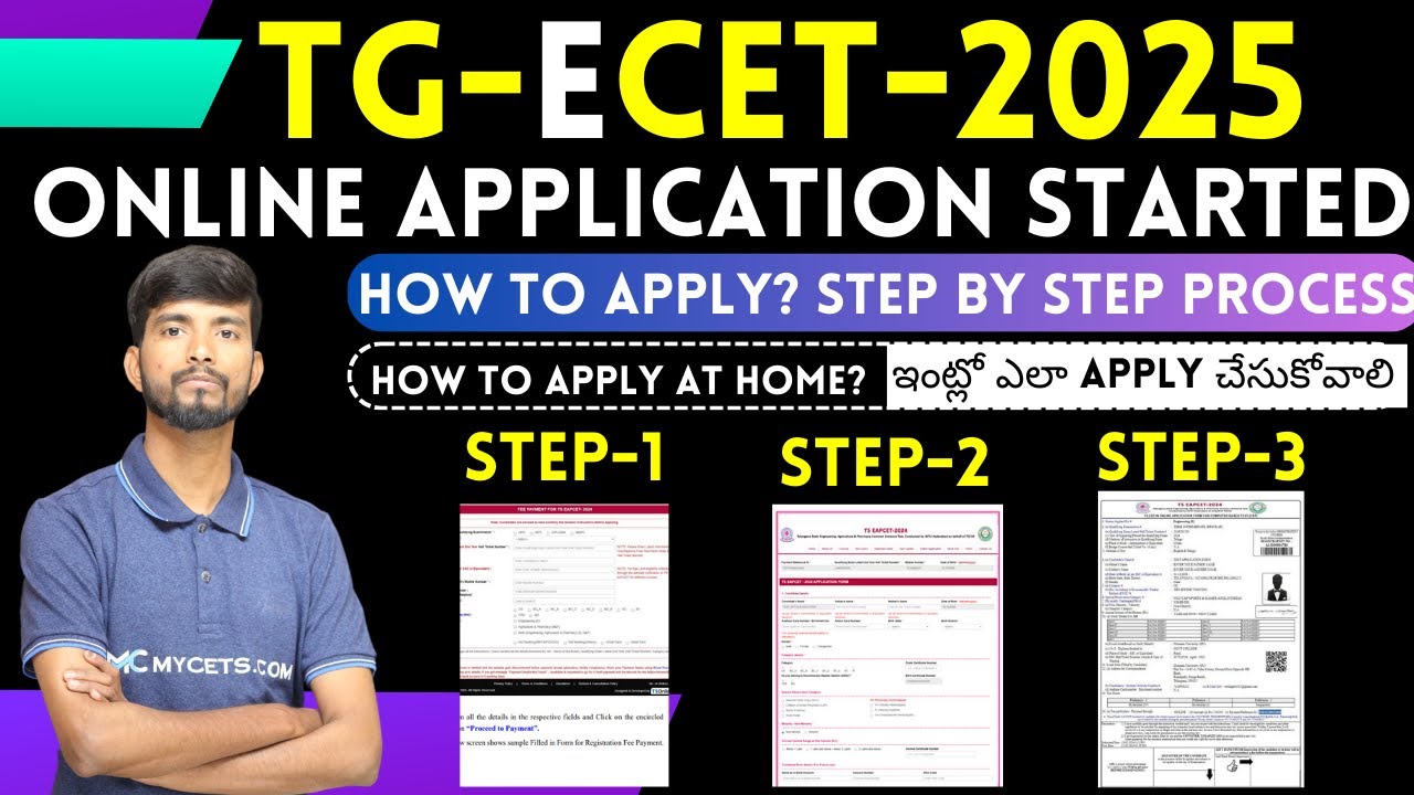 TG ECET 2025 Application Process|How to Apply ECET 2025 online |How to fill ECET application form