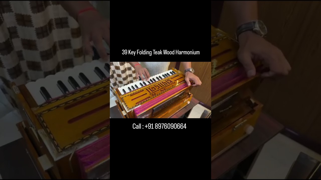 “For Sale! 39 Key Teak Wood Bass Male Harmonium | Vertical Reeds | Premium Build”