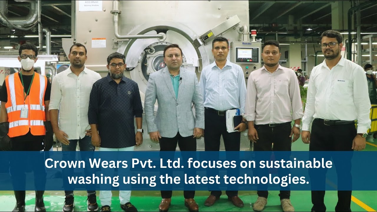 Crown Wears Pvt Ltd focuses on Sustainable Washing using the latest Technologies.