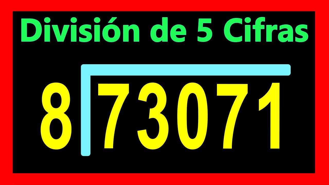 ✅👉Divisiones de 5 cifras adentro y 1 afuera