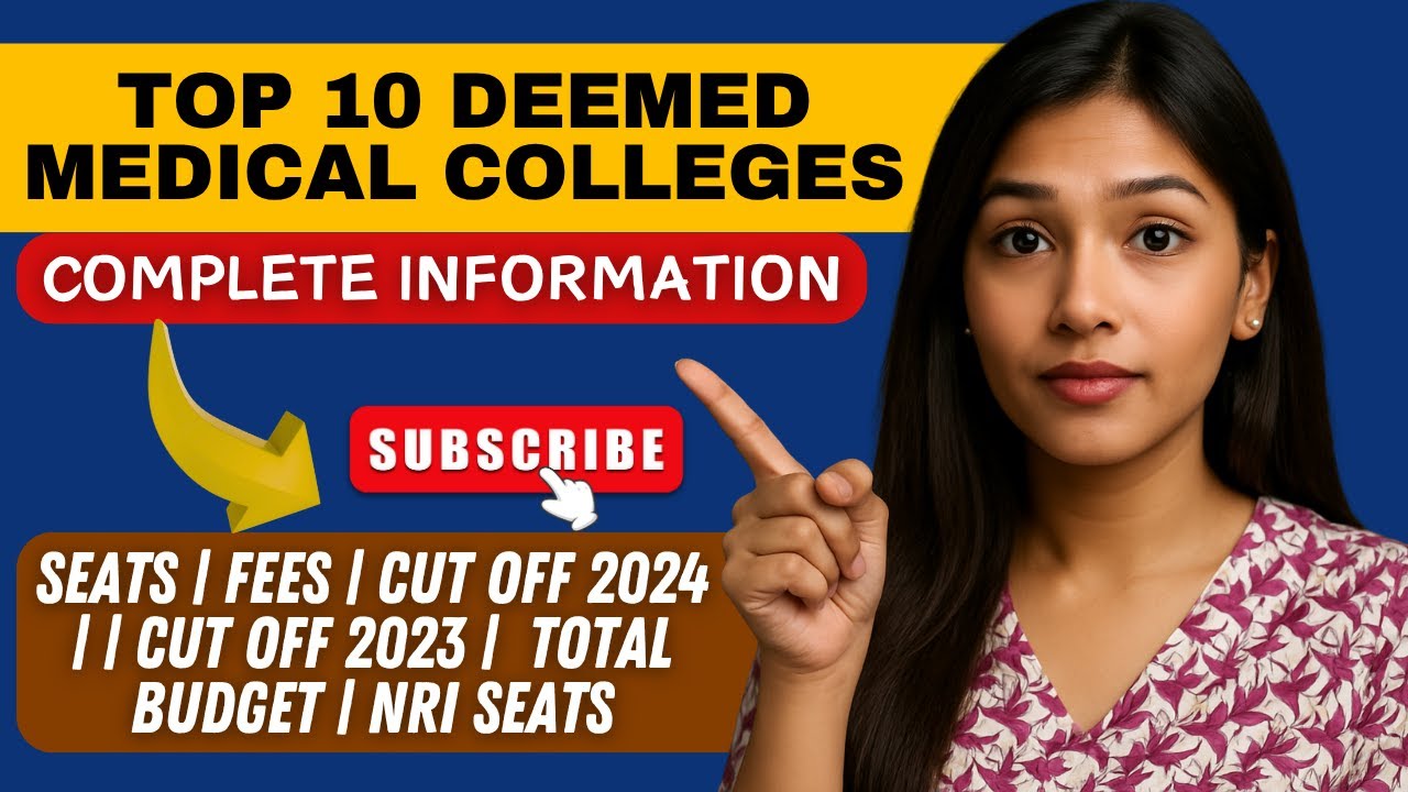 Top 10 Deemed Medical Colleges in India | Deemed Medical College Cut off 2025 | Neet Counselling |