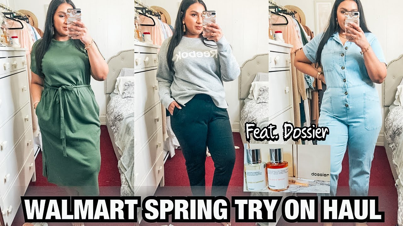 HUGE CURVY WALMART SPRING TRY ON HAUL | CASUAL SPRING CLOTHES | DOSSIER REVIEW |  ARAPANA SADEO