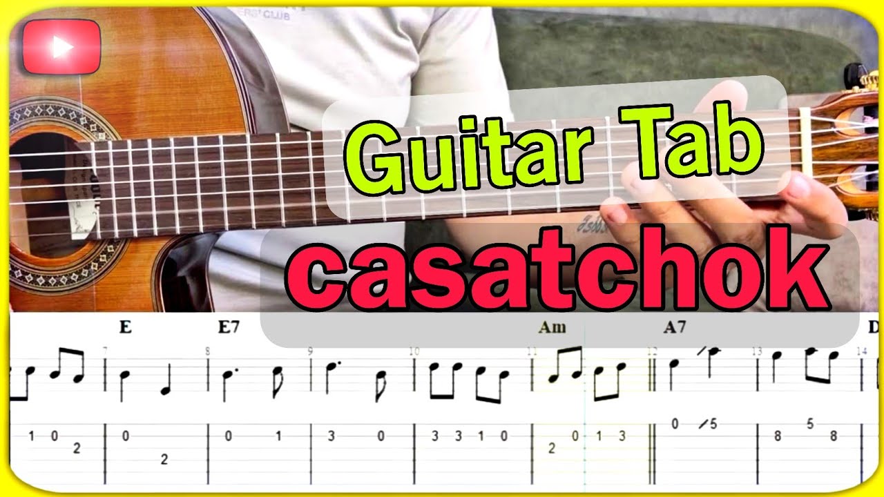 How To Play Casatchok melody | Easy Guitar Tutorial Beginners