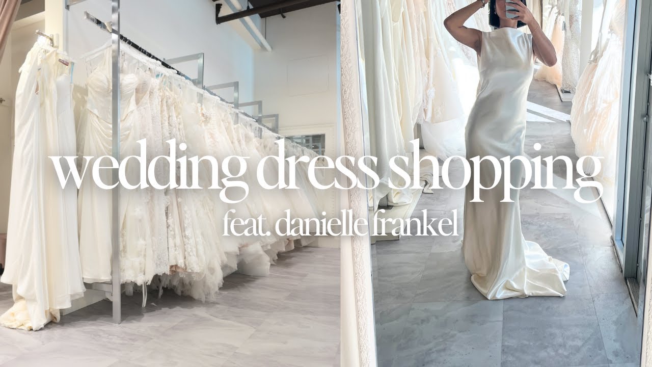 WEDDING DIARIES | Trying on Danielle Frankel wedding dress | Charlie and Arlo