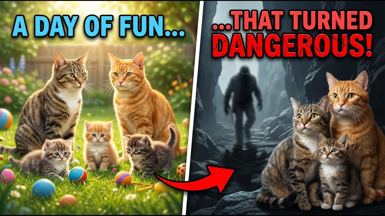 🐱🏝️🌞 A Cat Family’s Day of Fun That Turned Dangerous