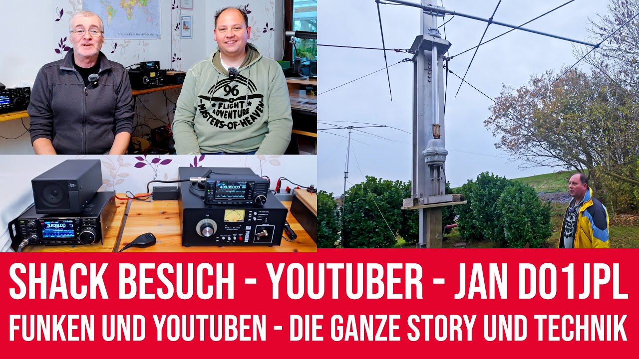 Shack Besuch beim Youtuber Jan DO1JPL - Funken und Youtuben - Die ganze Story und Technik #afu