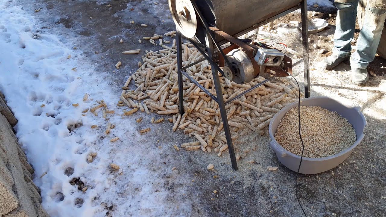 Самодельная лущилка для кукурузы; სიმინდის საფშვნელი