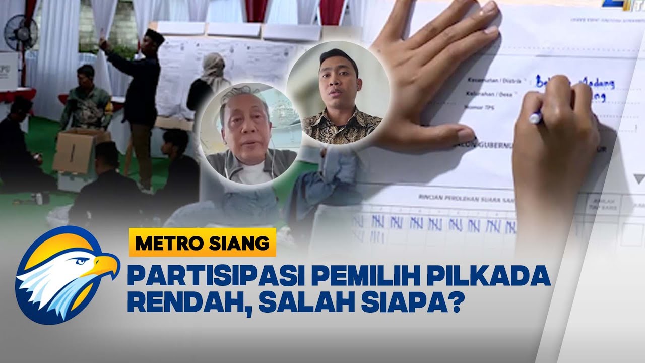[FULL] Dialog - Partisipasi Pemilih Pilkada Rendah, Salah Siapa? [Metro Siang]