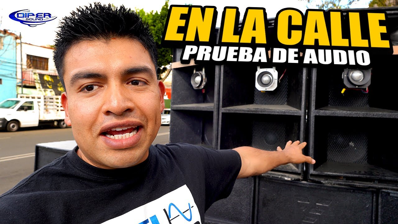 SOBRE LA CALLE HICIMOS LA PRUEBA DE AUDIO DE SONIDO ALFA LATINO