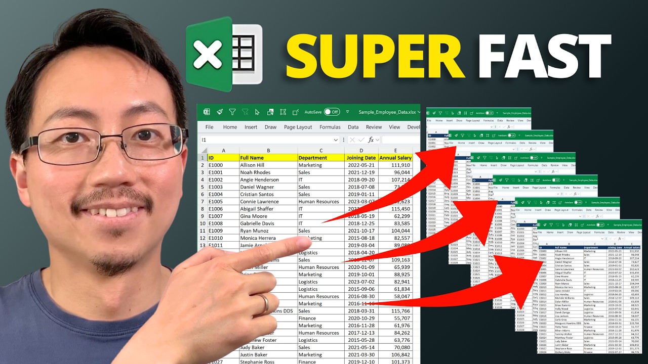 Split Excel Data to Separate Tabs (Worksheets)