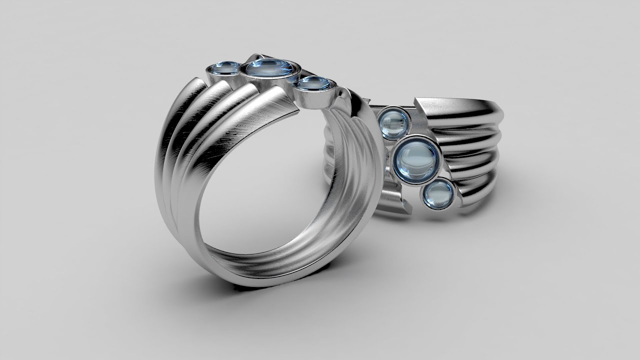Creating Three Stones Ring with 3Design Cad 9