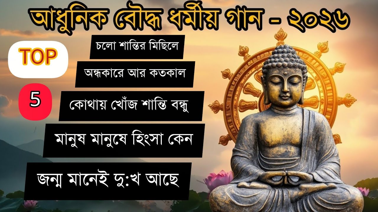 ২০২৬ সালের সেরা ৫টি আধুনিক বৌদ্ধ সংগীত | শান্তির খোঁজে এক অনন্য সুরের যাত্রা ☸️🎶 #MusicalJourney
