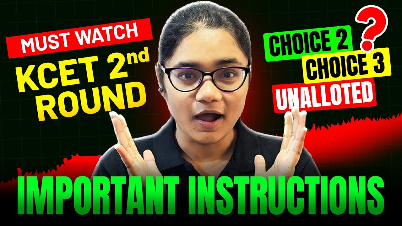 KCET 2025 Round 2 Important Instructions ⚠️ Choice 2 & Choice 3 Explained | Must Watch