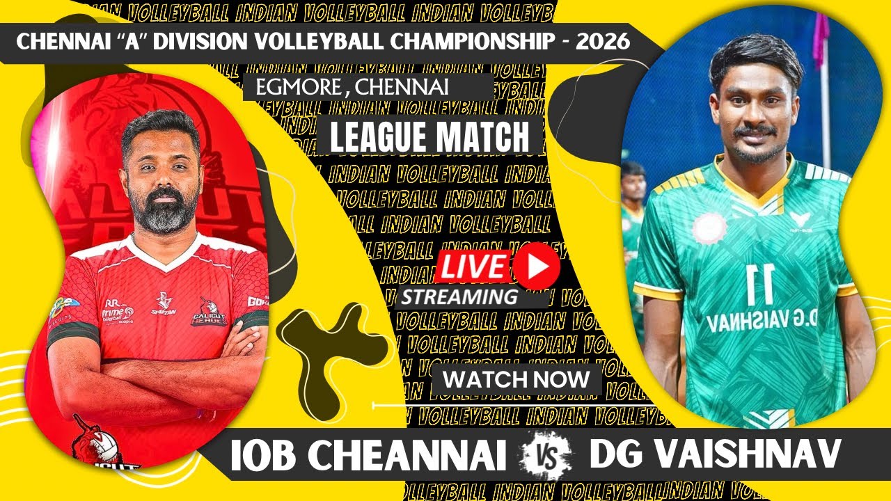 Fire Match🔥 IOB Vs DG  Vaishnav | Chennai A Division Volleyball Championship 2026