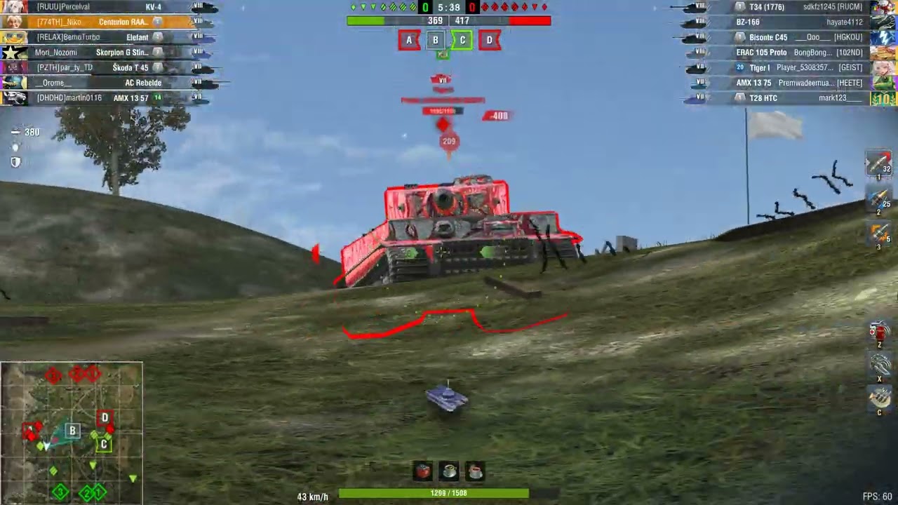 World of Tanks Blitz - Centurion 5/1 ACE Mastery Gameplay | 3.6k Dmg